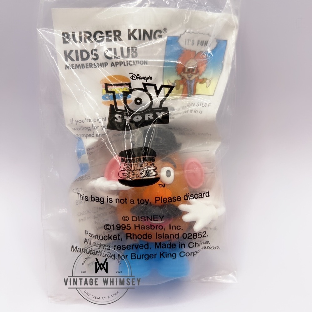 Vintage Disney Burger King Potato Head Toy-1995
